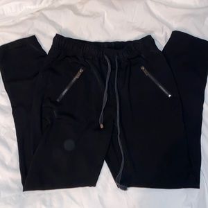 FOREVER 21 black polyester drawstring pants sz XS